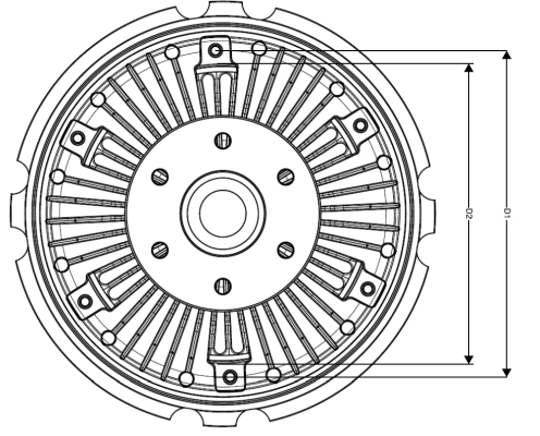 Cupla, ventilator radiator WG2330472 WILMINK GROUP