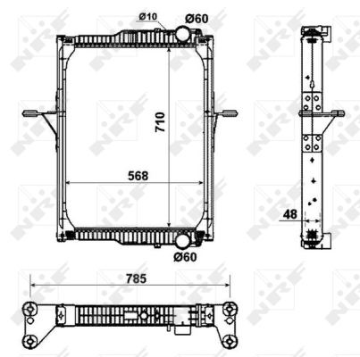 Radiator, racire motor WG1722313 WILMINK GROUP