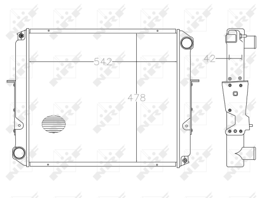 Radiator, racire motor WG1721156 WILMINK GROUP