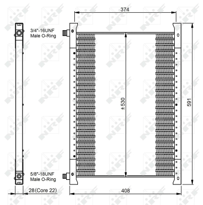 Condensator, climatizare WG2260787 WILMINK GROUP
