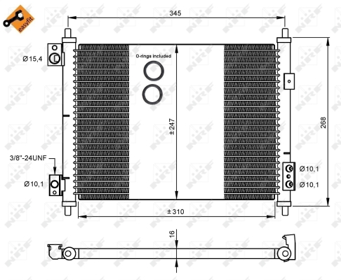 Condensator, climatizare WG2260817 WILMINK GROUP