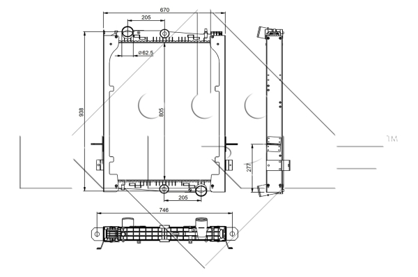 Radiator, racire motor WG1721535 WILMINK GROUP