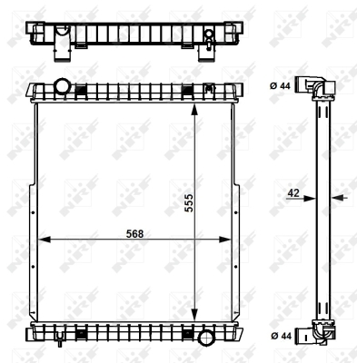 Radiator, racire motor WG1723332 WILMINK GROUP