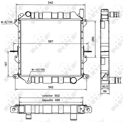 Radiator, racire motor WG1721825 WILMINK GROUP