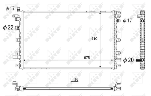 Radiator, baterie de antrenare WG1723472 WILMINK GROUP
