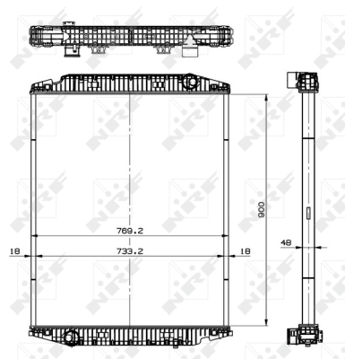 Radiator, racire motor WG1721720 WILMINK GROUP