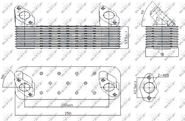 Radiator ulei, ulei motor WG1719991 WILMINK GROUP