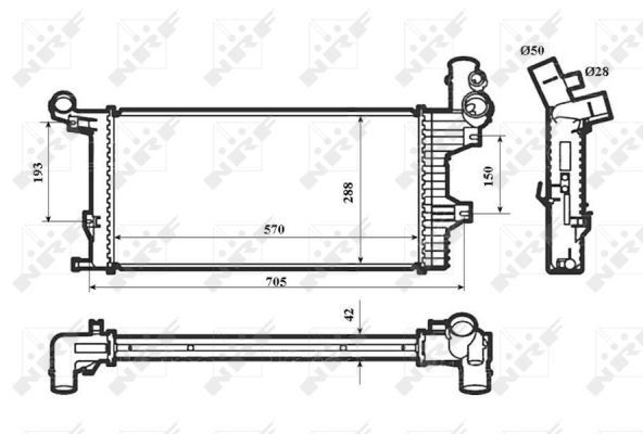 Radiator, racire motor WG1722660 WILMINK GROUP