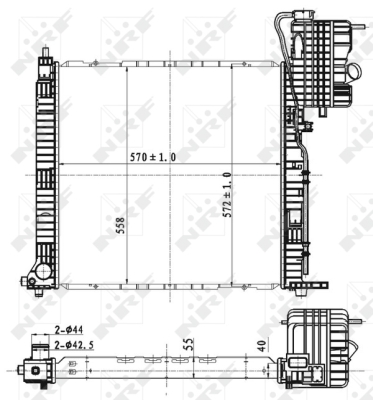 Radiator, racire motor WG1722111 WILMINK GROUP