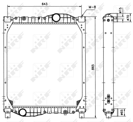 Radiator, racire motor WG1721656 WILMINK GROUP