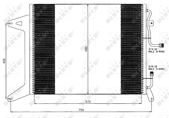 Condensator, climatizare WG2260794 WILMINK GROUP