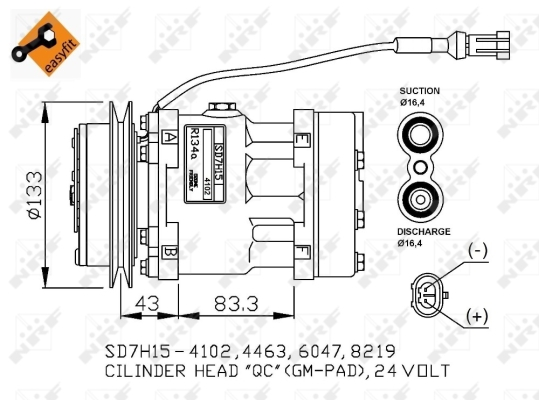 Compresor, climatizare WG2260637 WILMINK GROUP