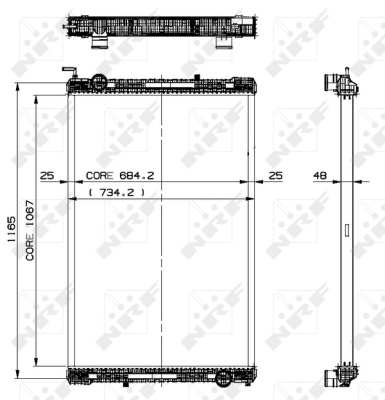 Radiator, racire motor WG1721587 WILMINK GROUP