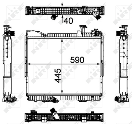 Radiator, racire motor WG1722664 WILMINK GROUP