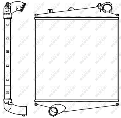 Intercooler, compresor WG1723915 WILMINK GROUP