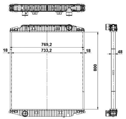 Radiator, racire motor WG1722760 WILMINK GROUP