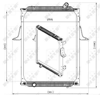 Radiator, racire motor WG1722775 WILMINK GROUP