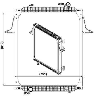 Radiator, racire motor WG1723093 WILMINK GROUP
