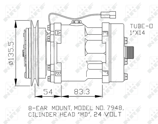 Compresor, climatizare WG2260547 WILMINK GROUP