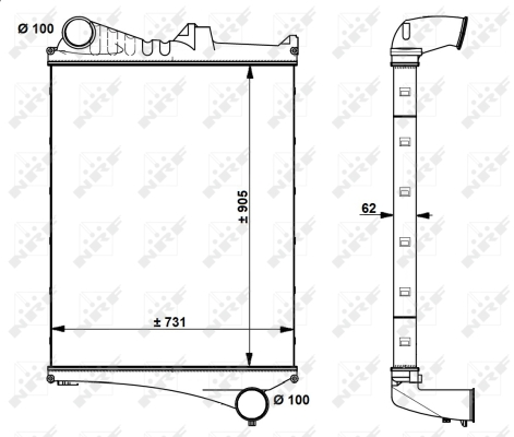 Intercooler, compresor WG1723794 WILMINK GROUP