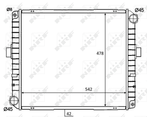 Radiator, racire motor WG1723536 WILMINK GROUP