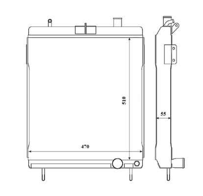 Radiator, racire motor WG1723358 WILMINK GROUP