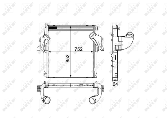 Intercooler, compresor WG1724145 WILMINK GROUP