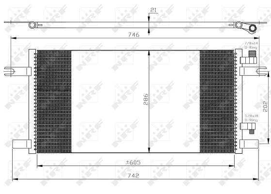 Condensator, climatizare WG2260800 WILMINK GROUP
