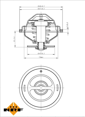 Termostat,lichid racire WG2184796 WILMINK GROUP