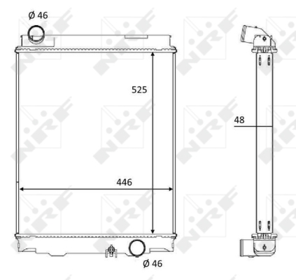 Radiator, racire motor WG1723606 WILMINK GROUP