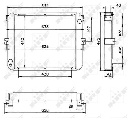 Radiator, racire motor WG1721864 WILMINK GROUP