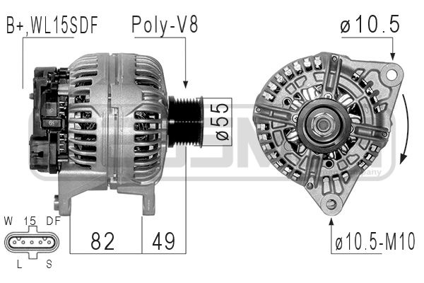 Generator / Alternator WG2012067 WILMINK GROUP
