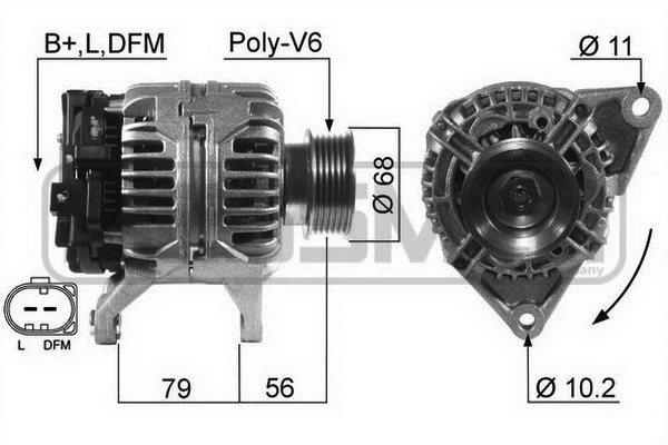 Generator / Alternator WG2012050 WILMINK GROUP