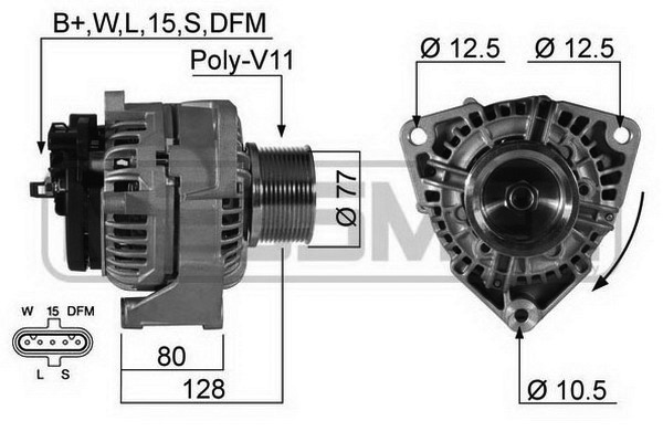 Generator / Alternator WG2011782 WILMINK GROUP