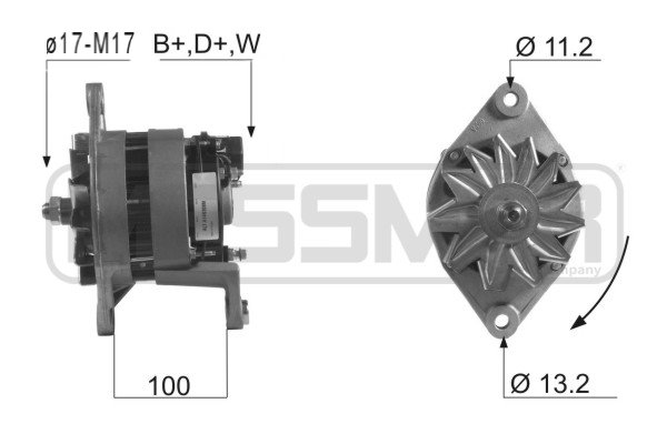 Generator / Alternator WG2011857 WILMINK GROUP