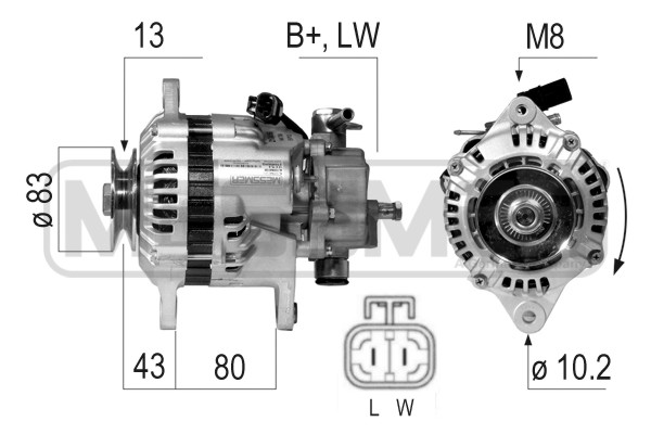 Generator / Alternator WG2011923 WILMINK GROUP