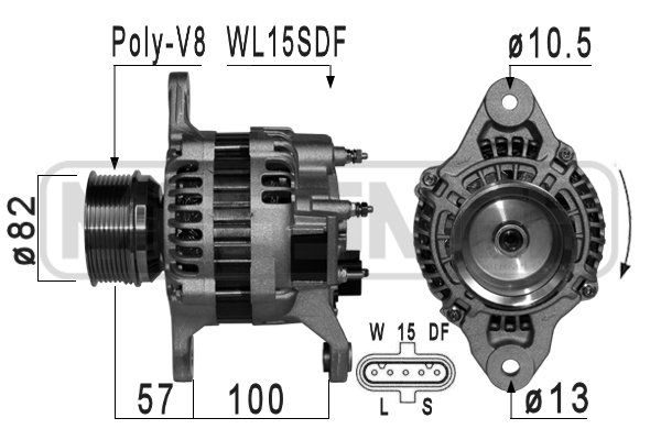 Generator / Alternator WG2012386 WILMINK GROUP