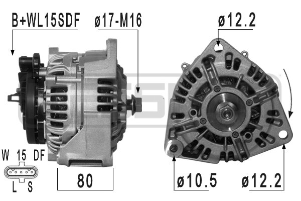 Generator / Alternator WG2010968 WILMINK GROUP