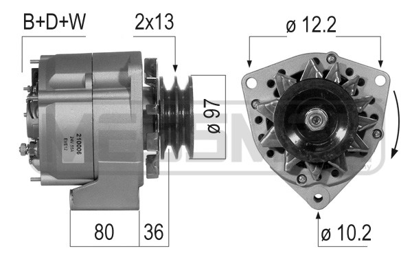 Generator / Alternator WG2011529 WILMINK GROUP