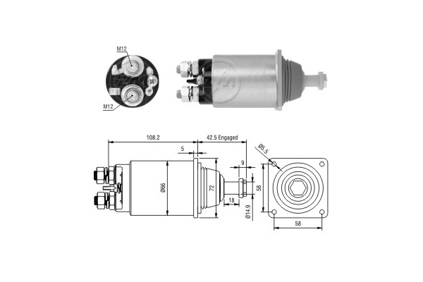 Solenoid, electromotor WG2017638 WILMINK GROUP
