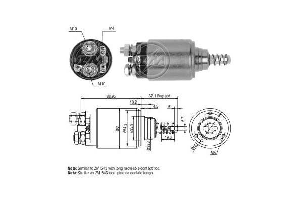 Solenoid, electromotor WG2017624 WILMINK GROUP