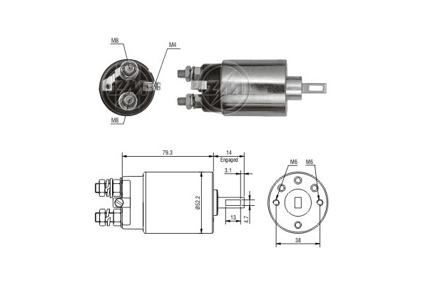 Solenoid, electromotor WG2017614 WILMINK GROUP