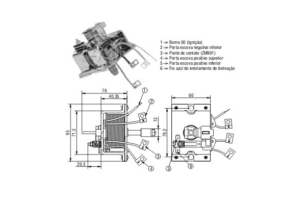 Solenoid, electromotor WG2017735 WILMINK GROUP
