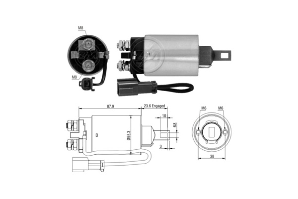 Solenoid, electromotor WG2017732 WILMINK GROUP