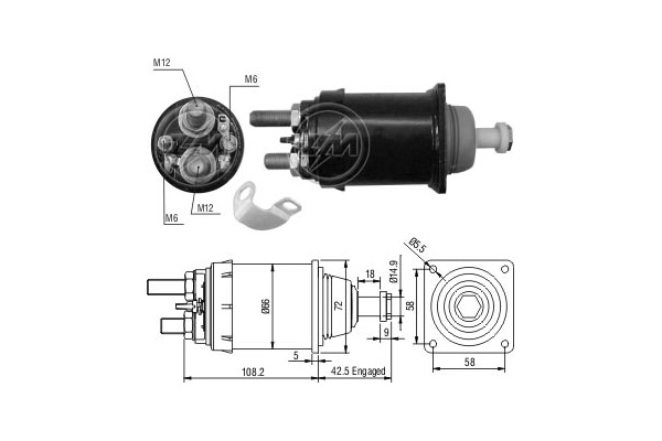 Solenoid, electromotor WG2018227 WILMINK GROUP