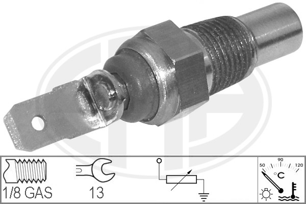 Senzor,temperatura lichid de racire WG1492403 WILMINK GROUP