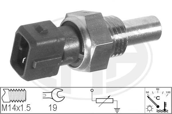 Senzor,temperatura lichid de racire WG1492400 WILMINK GROUP