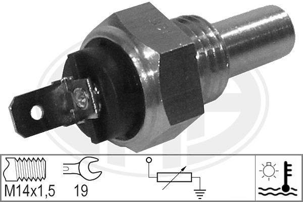 Senzor,temperatura lichid de racire WG1492393 WILMINK GROUP