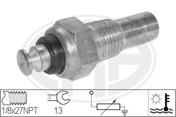 Senzor,temperatura lichid de racire WG1492388 WILMINK GROUP
