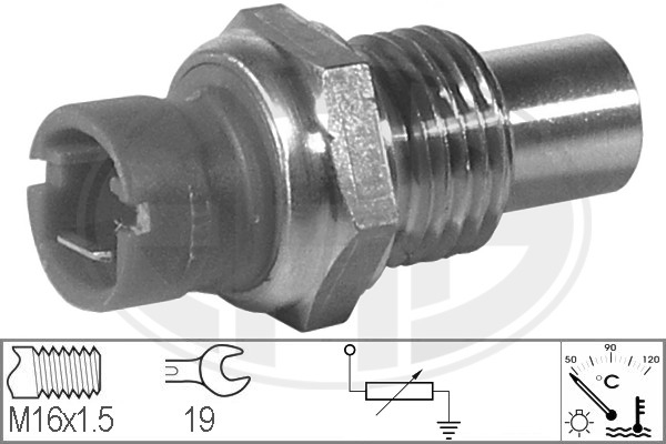 Senzor,temperatura lichid de racire WG1492386 WILMINK GROUP